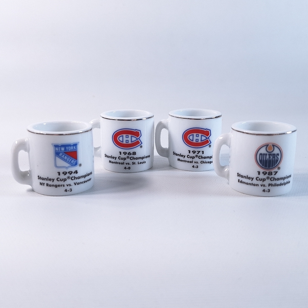 NHL Stanley Cup Champions Cup Crazy Mini Mugs Set Of 4